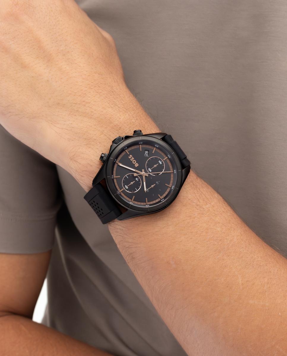 Reloj de hombre Bosslatic 1514335 cronógrafo de silicona 5