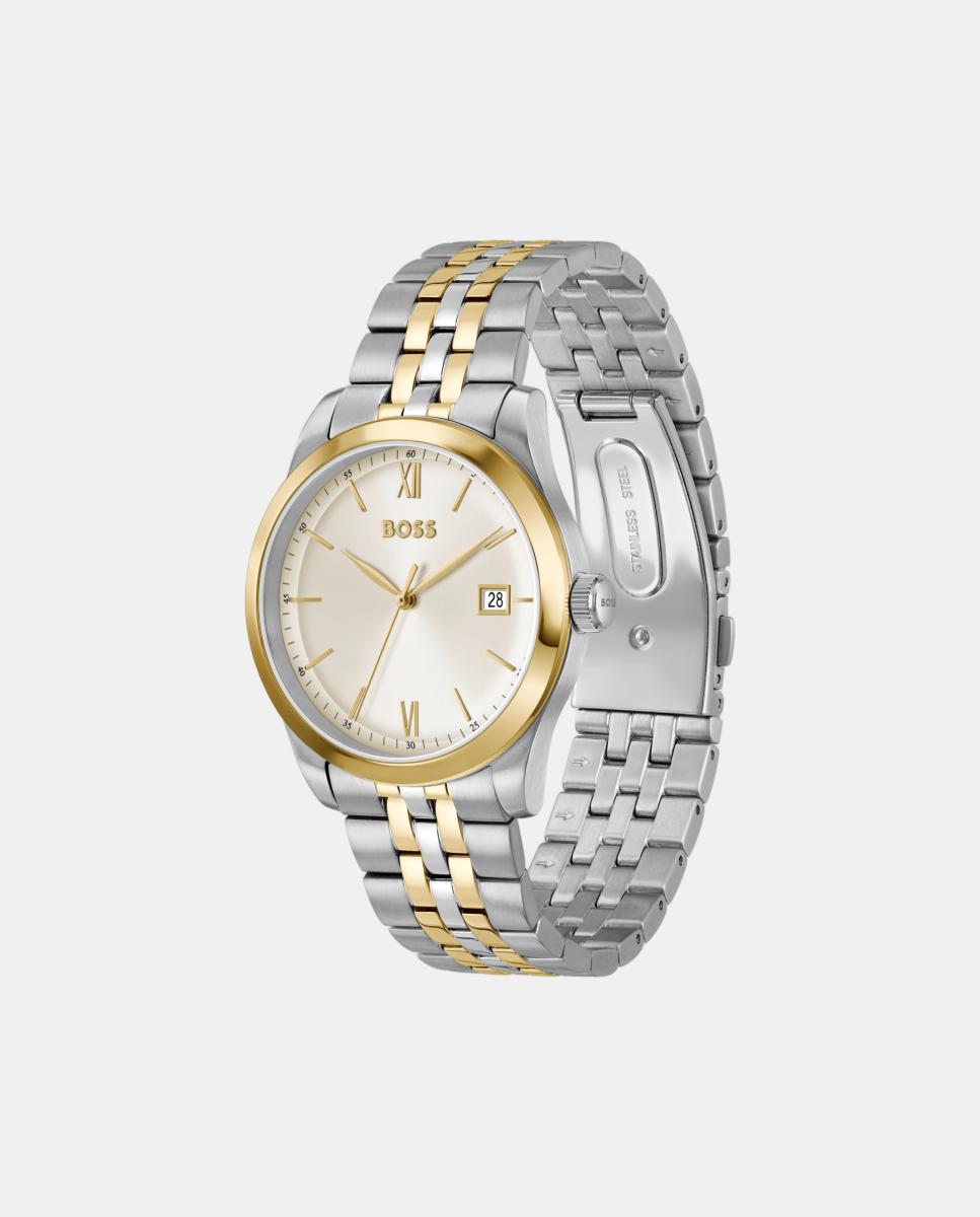 Reloj de hombre Langford 1514358 de acero dorado - Boss - Blanco Blanco-2