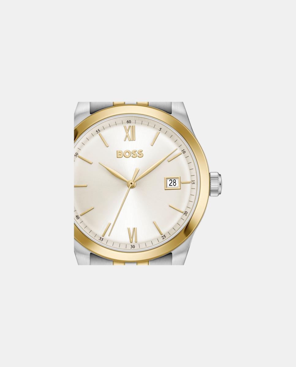 Reloj de hombre Langford 1514358 de acero dorado - Boss - Blanco Blanco-3