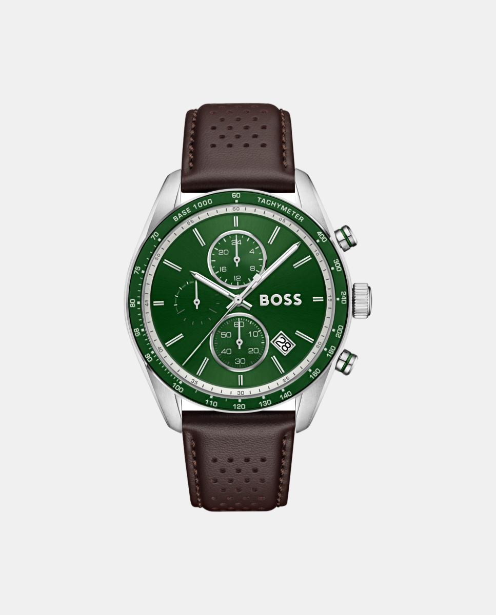 Reloj de hombre Grand Prix Vitesse 1514342 cronógrafo de piel - Boss - Verde Verde-1