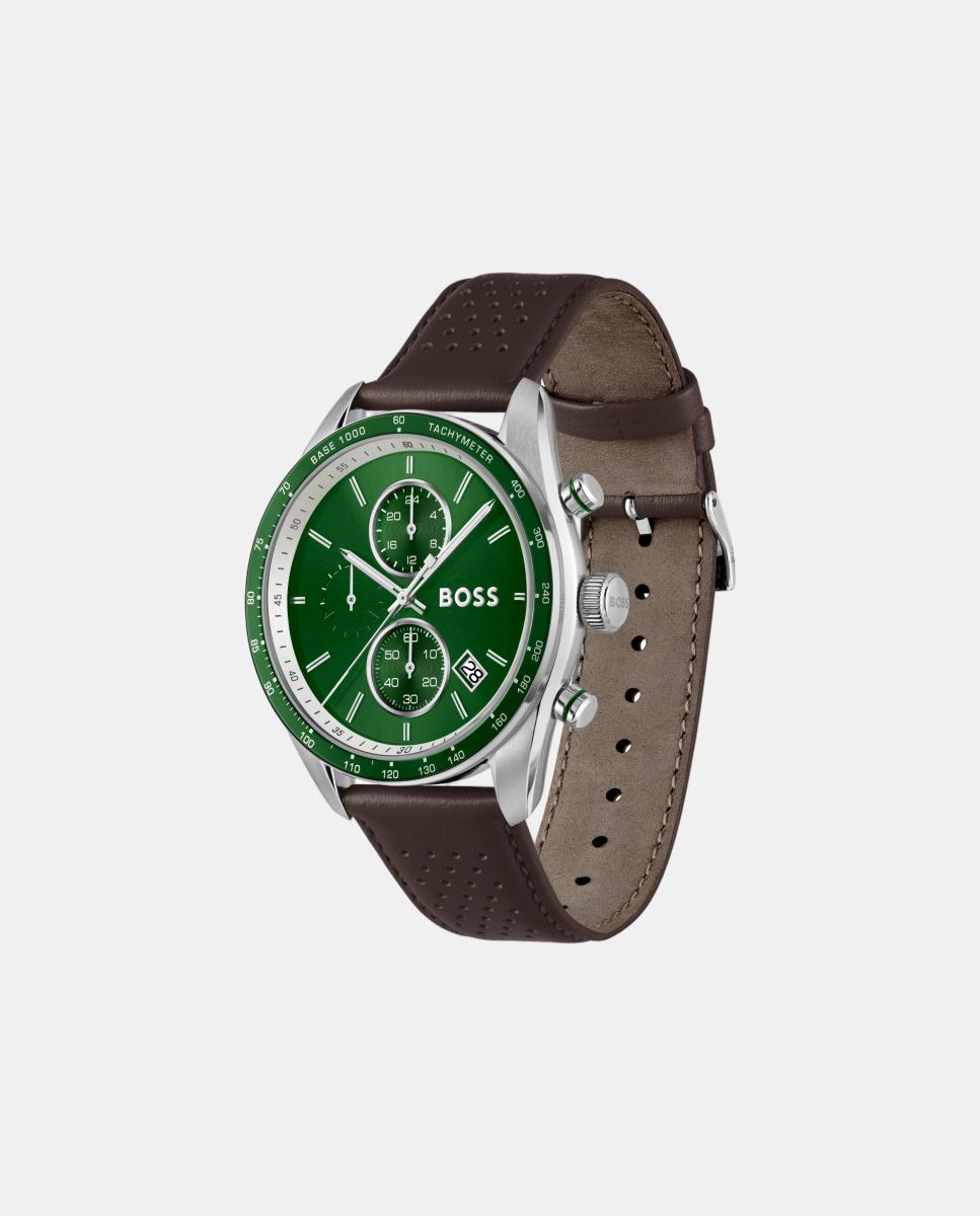 Reloj de hombre Grand Prix Vitesse 1514342 cronógrafo de piel - Boss - Verde Verde-2