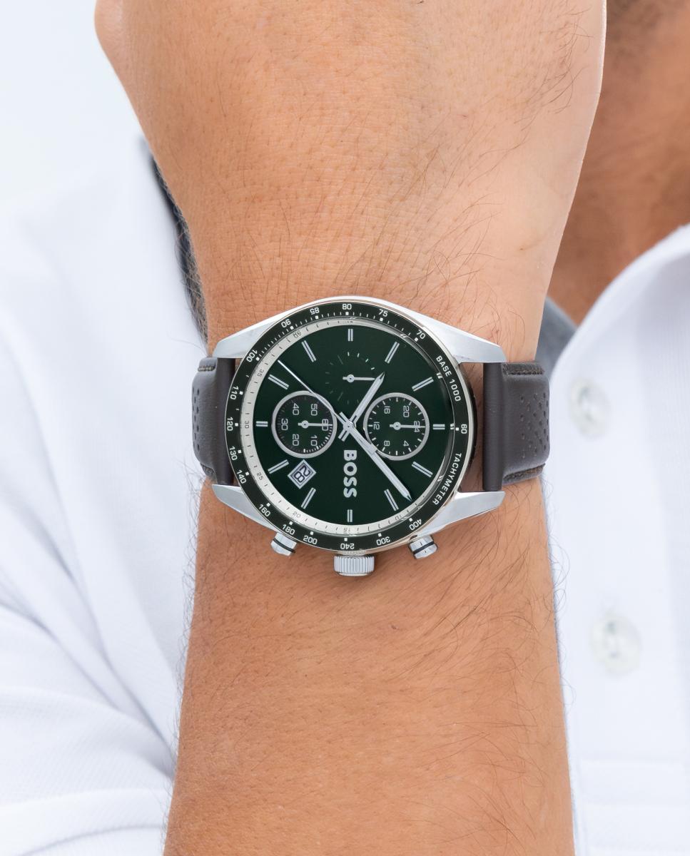Reloj de hombre Grand Prix Vitesse 1514342 cronógrafo de piel - Boss - Verde Verde-5