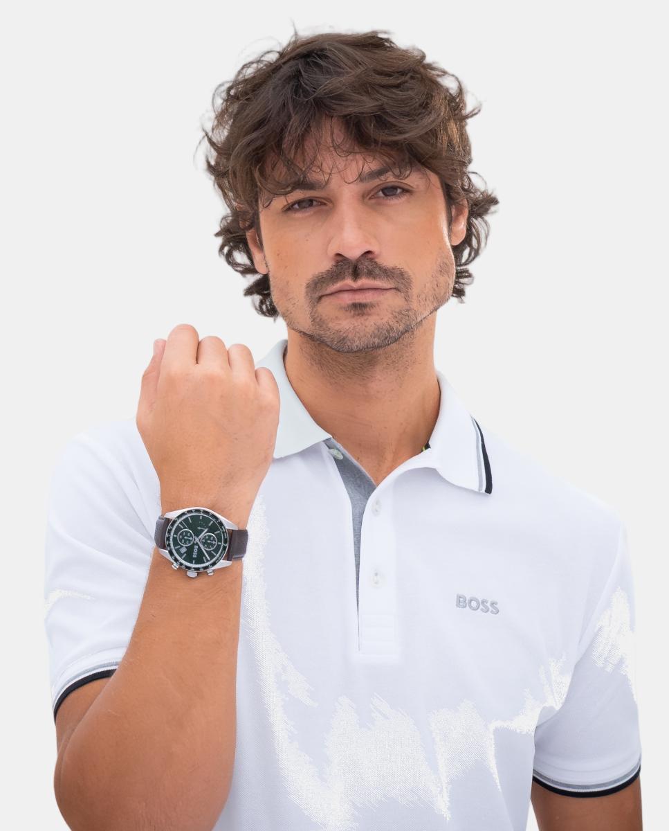 Reloj de hombre Grand Prix Vitesse 1514342 cronógrafo de piel - Boss - Verde Verde-6