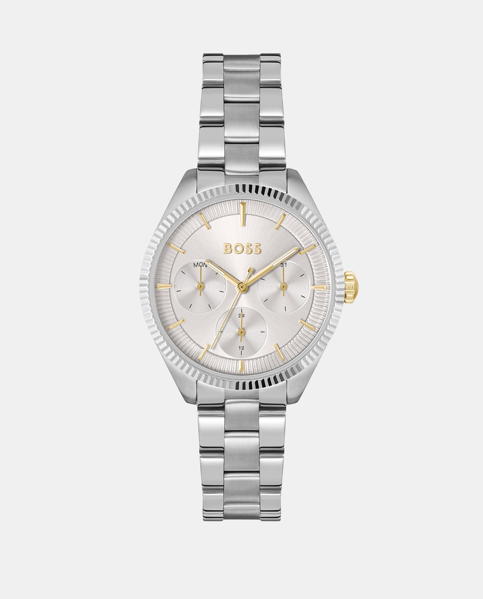 Reloj de mujer Sage Sport 1502800 multifunción de acero - Boss - Plata Plata-1