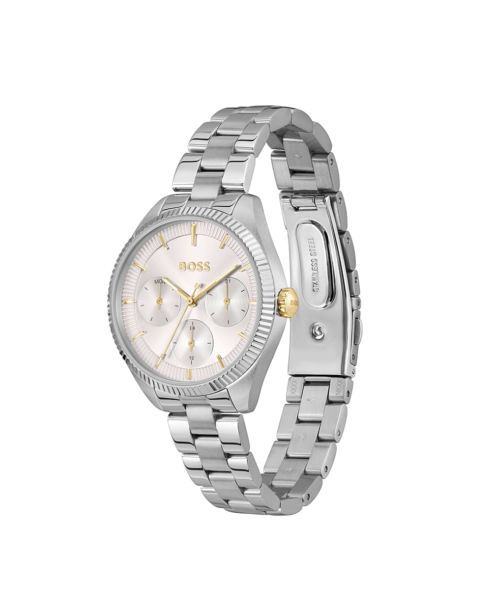 Reloj de mujer Sage Sport 1502800 multifunción de acero - Boss - Plata Plata-2