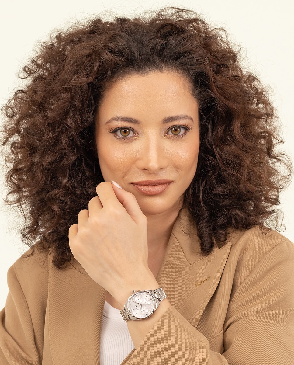 Reloj de mujer Sage Sport 1502800 multifunción de acero - Boss - Plata Plata-5