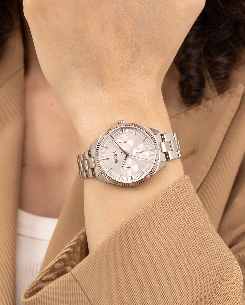 Reloj de mujer Sage Sport 1502800 multifunción de acero - Boss - Plata Plata-6