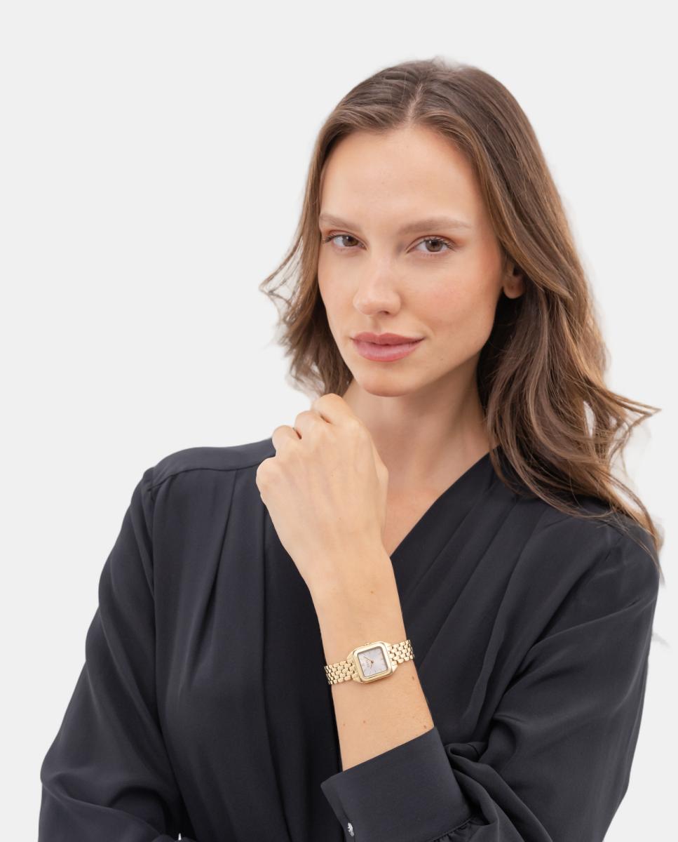 Reloj de mujer Mae Petite 1502823 de acero dorado - Boss - Blanco Blanco-5