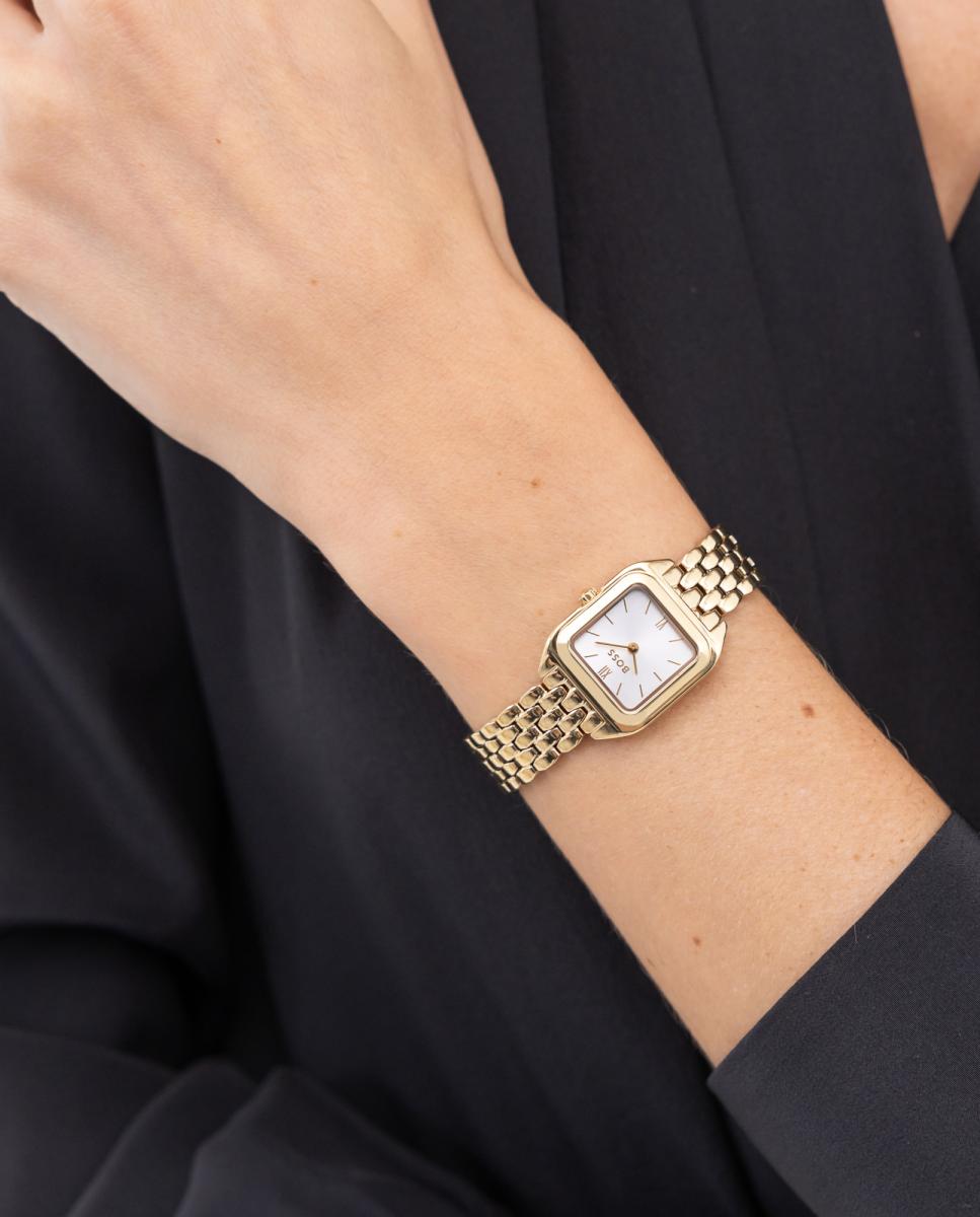Reloj de mujer Mae Petite 1502823 de acero dorado - Boss - Blanco Blanco-6