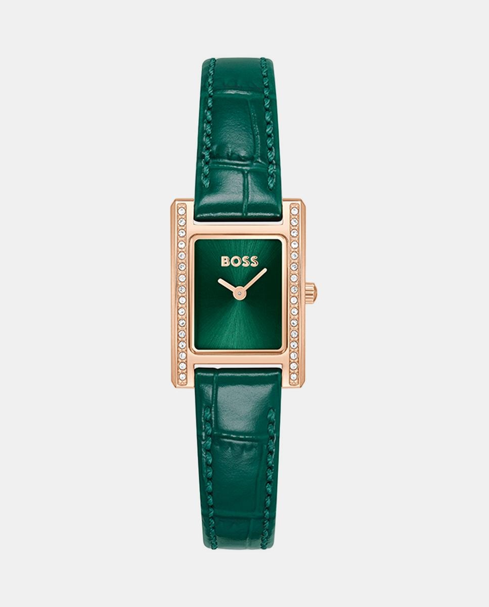 Imagen 0 de Reloj de mujer Lucy Precious 1502814 de piel verde Verde