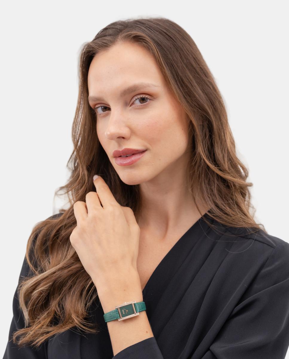 Reloj de mujer Lucy Precious 1502814 de piel - Boss - Verde Verde-5