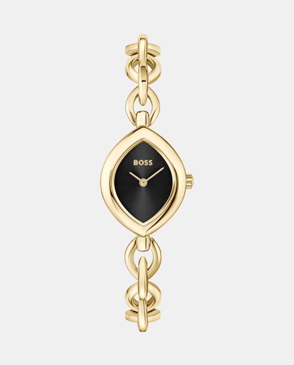 Imagen 0 de Reloj de mujer Fiora 1502838 de acero dorado Negro