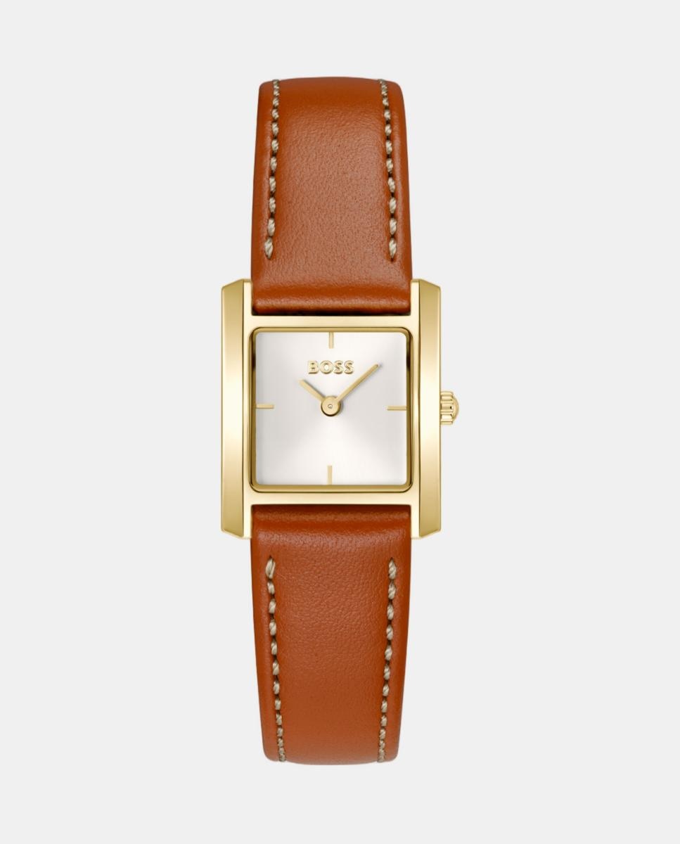 Imagen 0 de Reloj de mujer Lucy Scala 1502846 de piel marrón Blanco