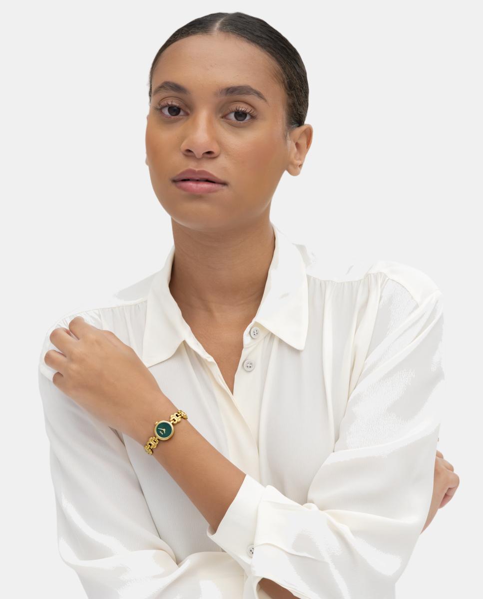 Reloj de mujer Double B Dressy Mini 1502865 de acero dorado - Boss - Verde Verde-6