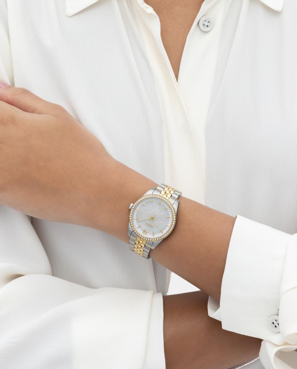 Reloj de mujer Graceful Precious 1502867 de acero dorado - Boss - Blanco Blanco-5