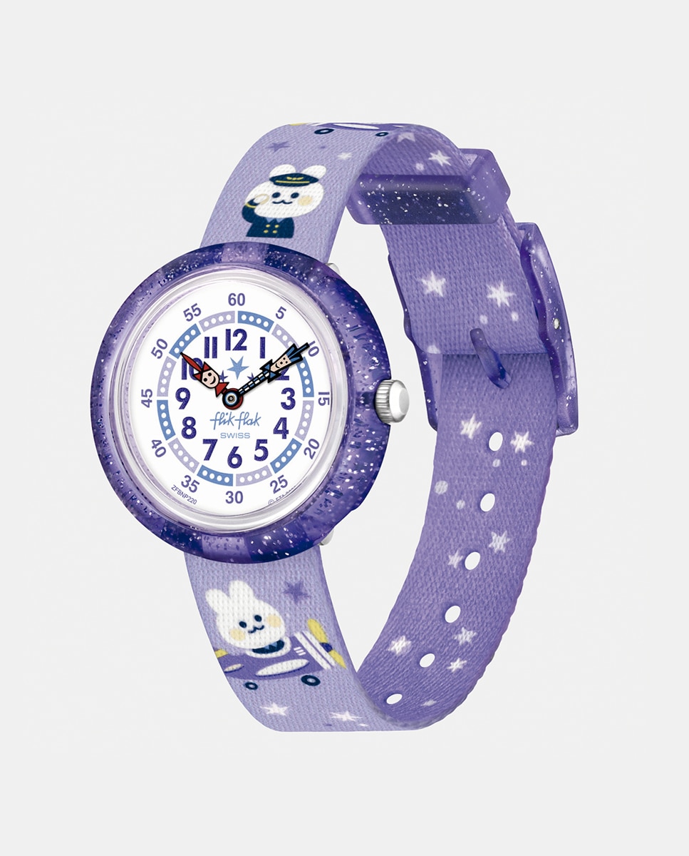 Reloj de niña Future Dreams FBNP220 de PET - Flik Flak - Morado Morado-1