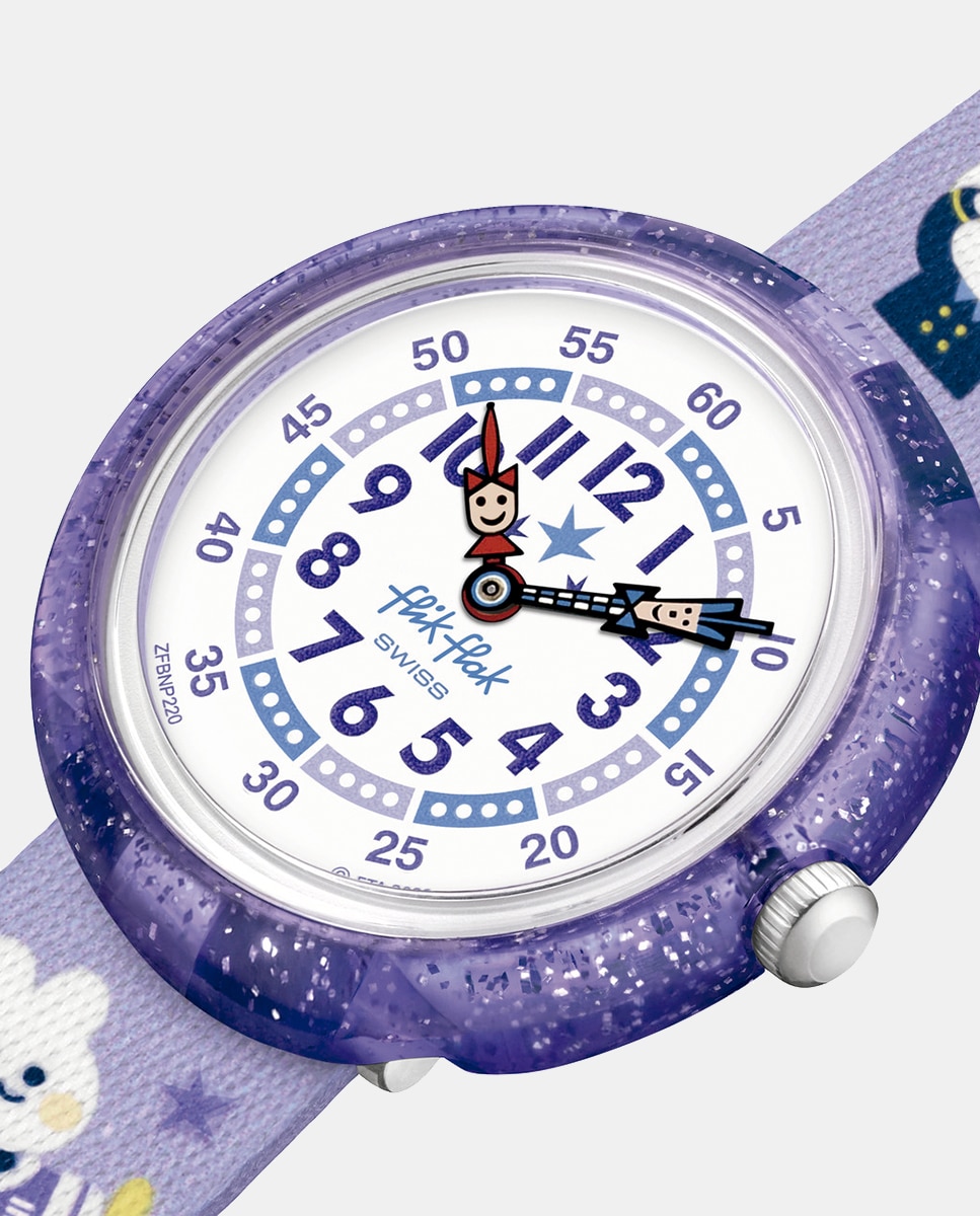 Reloj de niña Future Dreams FBNP220 de PET - Flik Flak - Morado Morado-2