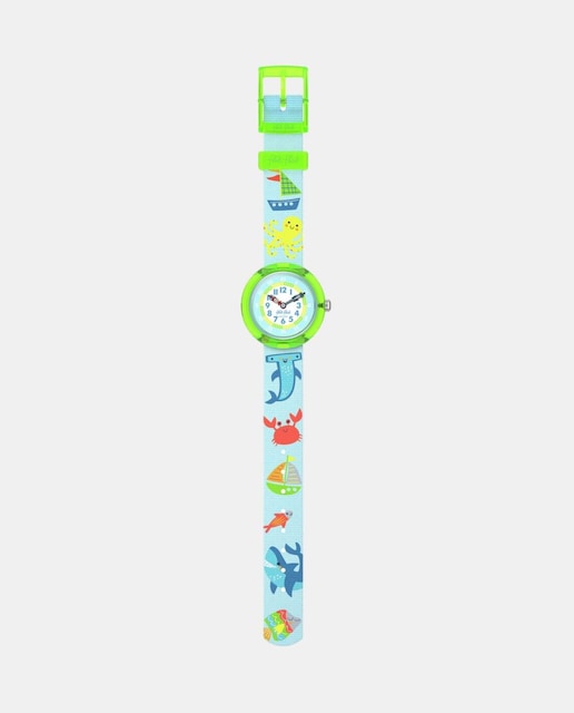 Imagem 0 de Relógio Infantil FBNP232 de PET - Azul Néon