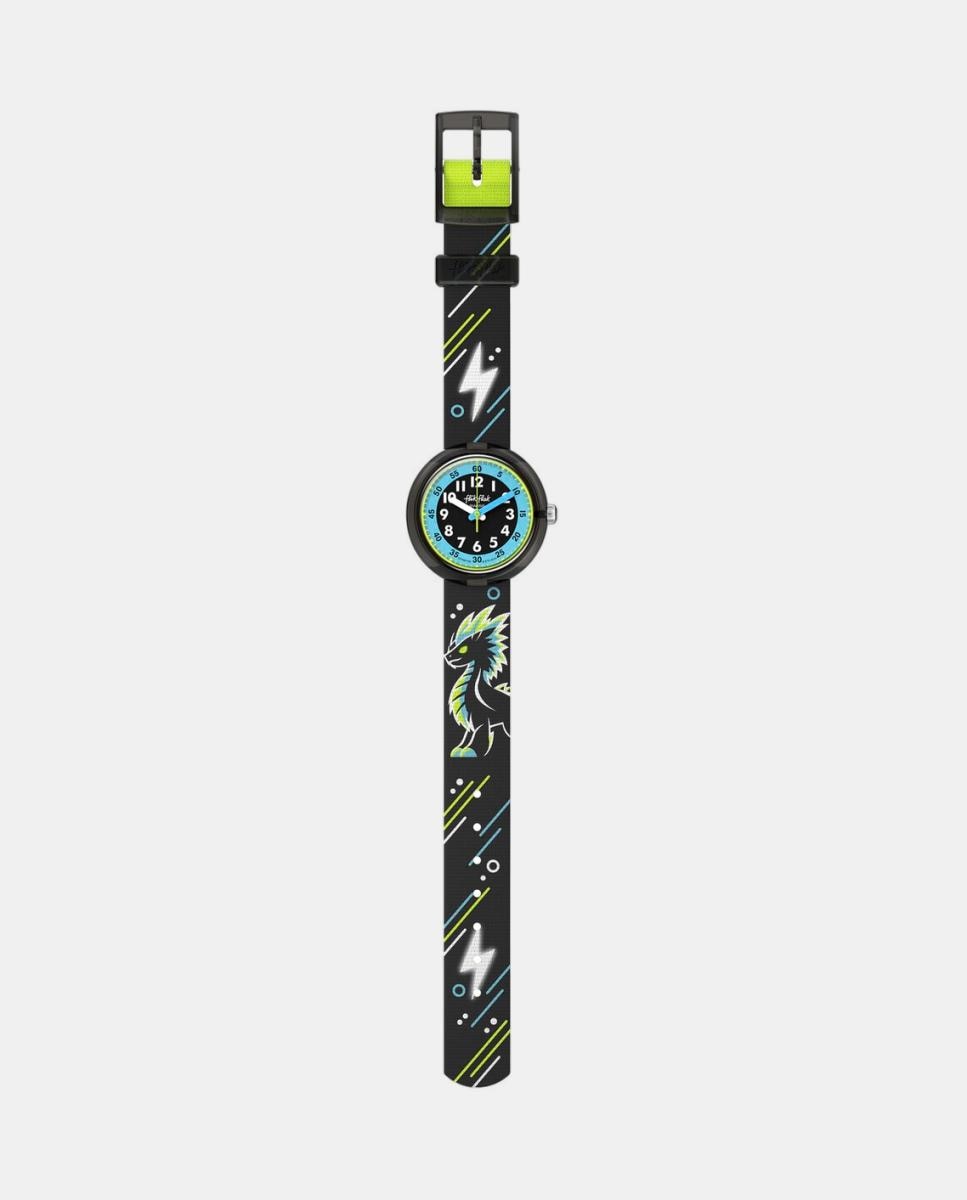 Reloj unisex Mystic Land FPNP159 Bio de PET - Flik Flak - Negro Negro-3