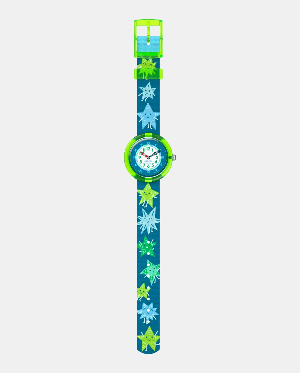 Reloj unisex Starry Glow FBNP242 Bio PET - Flik Flak - Verde Verde-2