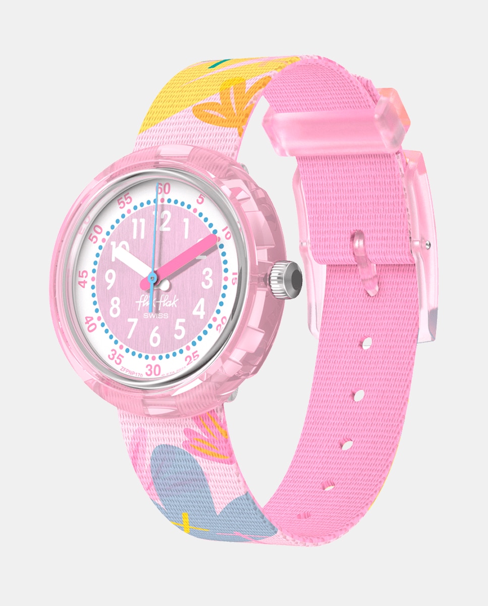 Reloj unisex Pastel Paradise FPNP170 Bio PET - Flik Flak - Rosa Rosa-1