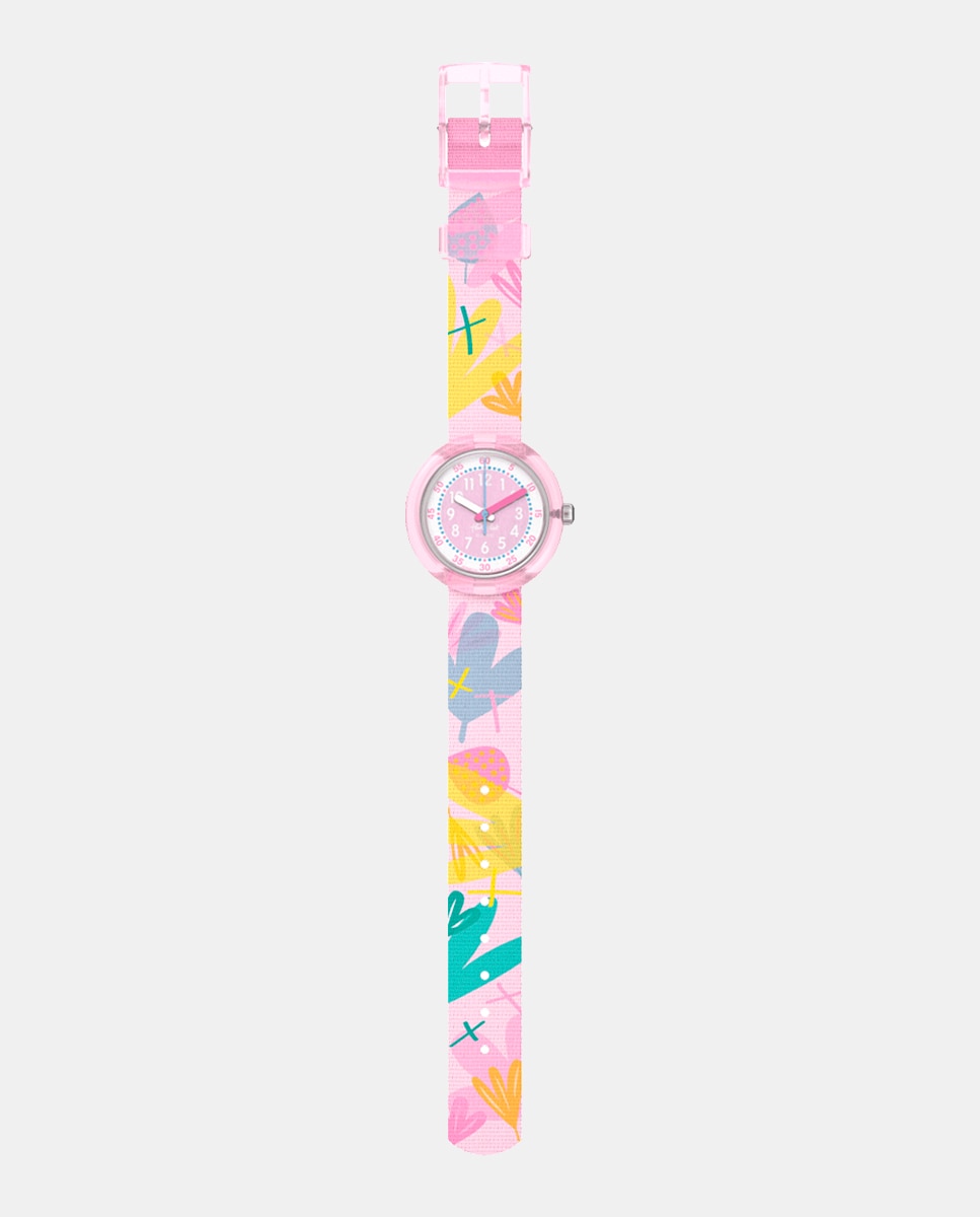 Reloj unisex Pastel Paradise FPNP170 Bio PET - Flik Flak - Rosa Rosa-2