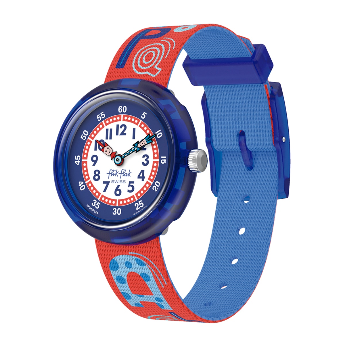 Reloj infantil Flik Flak Classroom Creations FBNP244 - Rojo Rojo-1