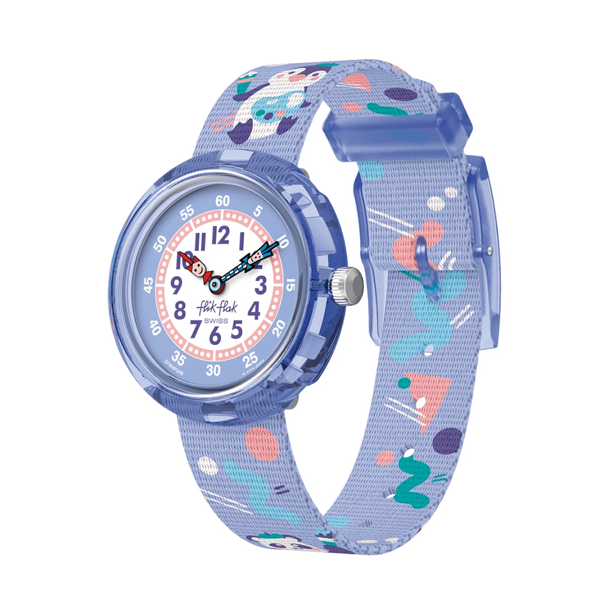 Imagen 0 de Reloj infantil Flik Flak Classroom Creations FBNP246 Morado