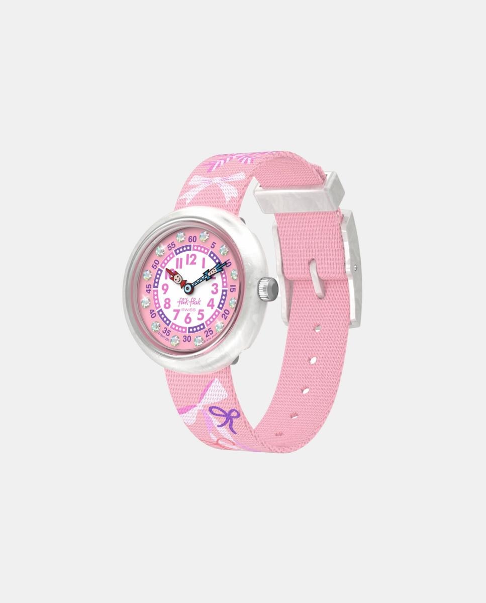 Imagen 2 de Reloj de niña FBNP250 Pick A Bow Pickd textil - Flik Flak - Rosa Rosa