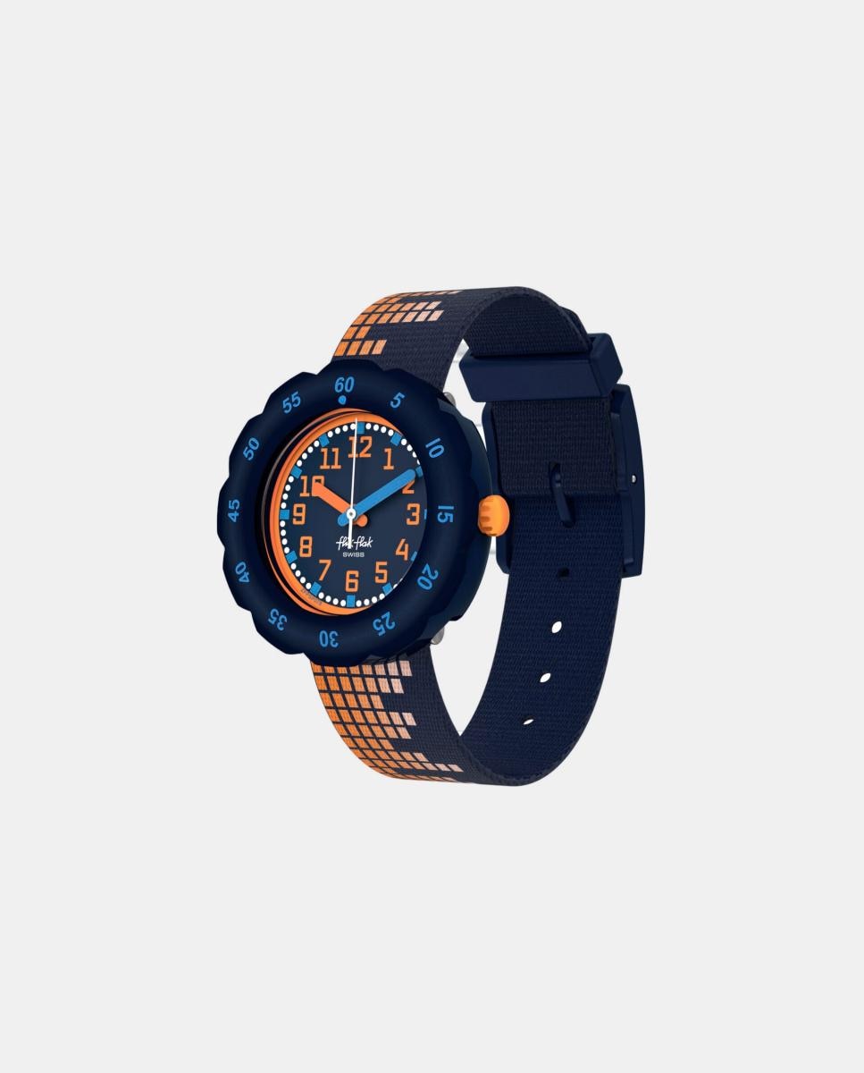 Imagen 2 de Reloj infantil FPSP078 Soundscape textil - Flik Flak - Azul Azul