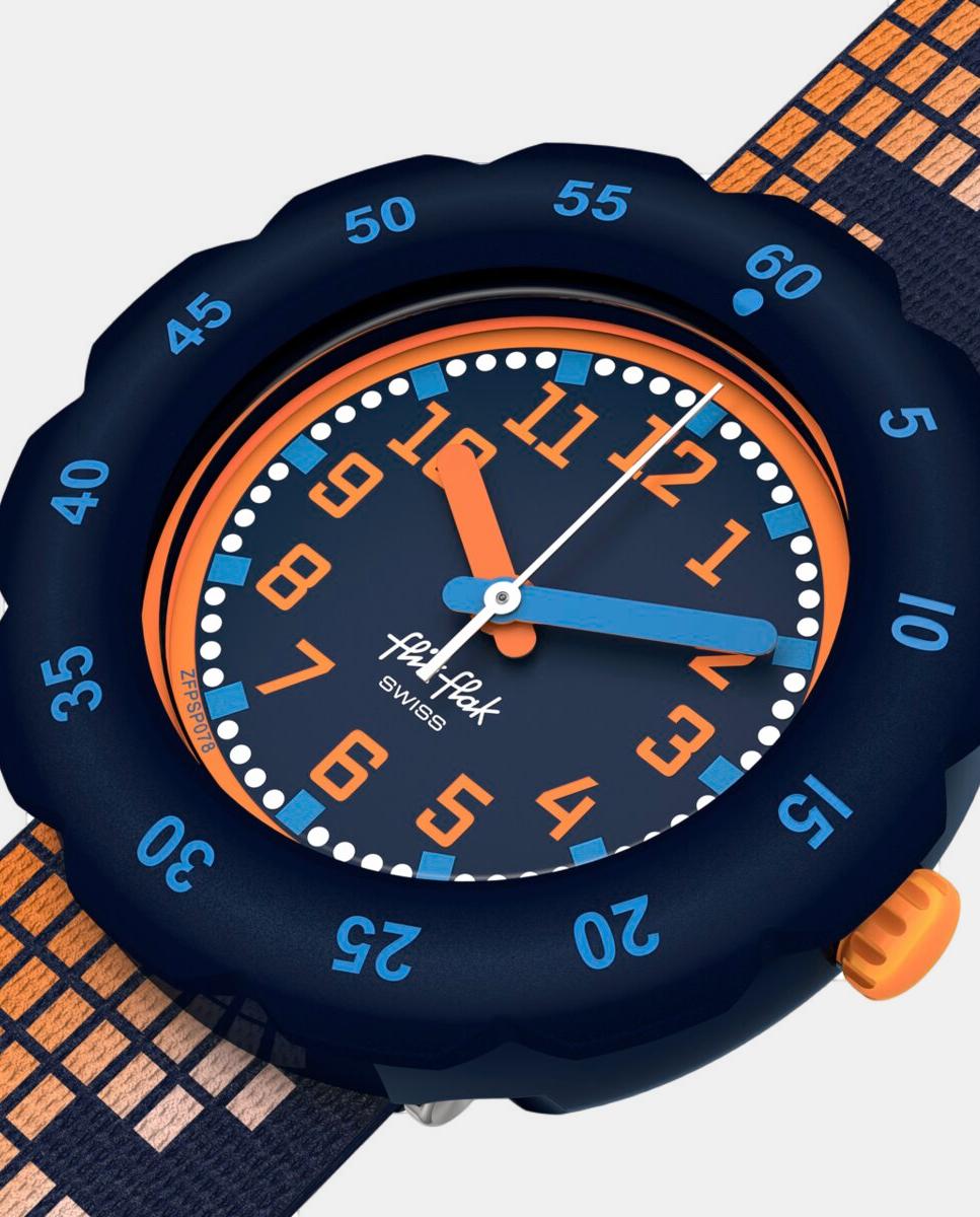 Imagen 3 de Reloj infantil FPSP078 Soundscape textil - Flik Flak - Azul Azul