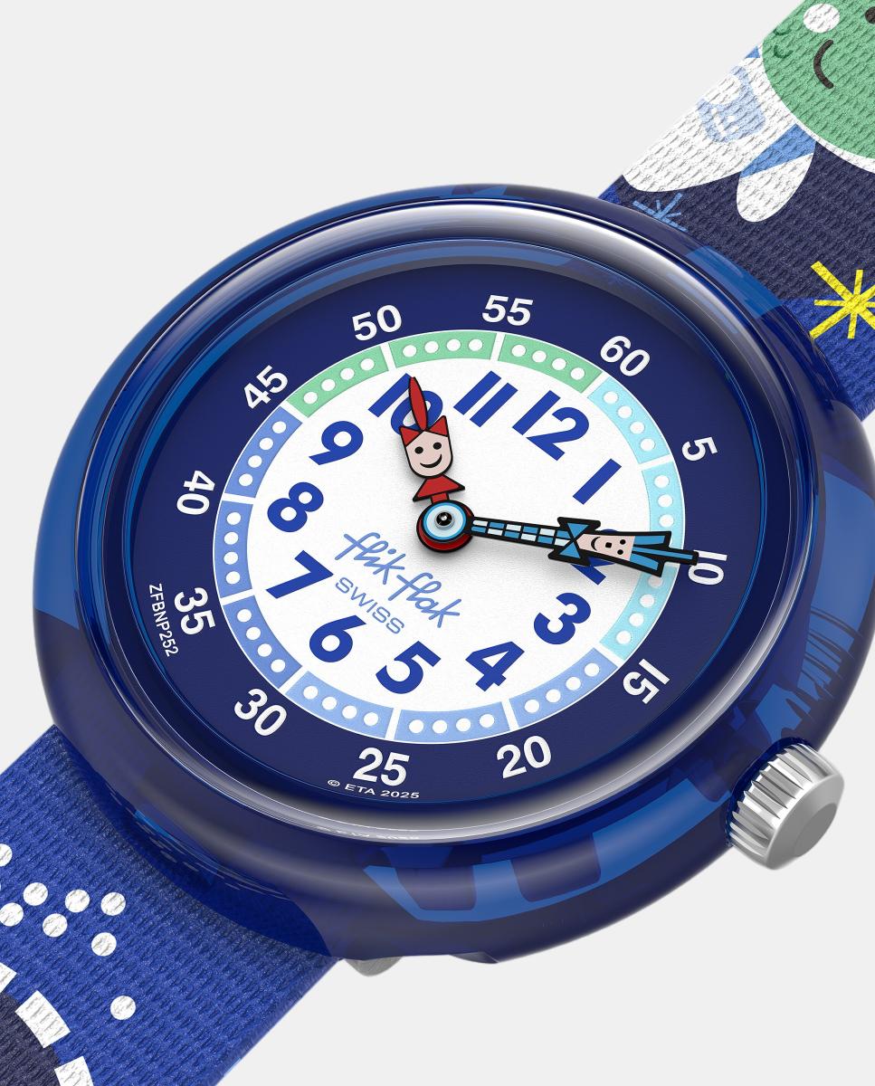 Reloj de niño FBNP252 Cosmic Fun Bio - Flik Flak - Azul Azul-3