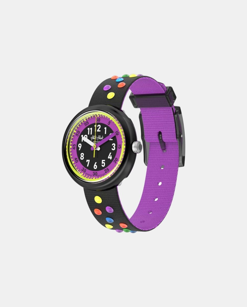 Imagen 2 de Reloj de niño FPNP191 Cosmic Fun Bio azul - Flik Flak - Negro Negro