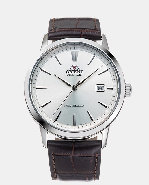 Imagen 0 de Reloj de hombre ORIENT Contemporary RA-AC0F07S10B automático de piel marrón