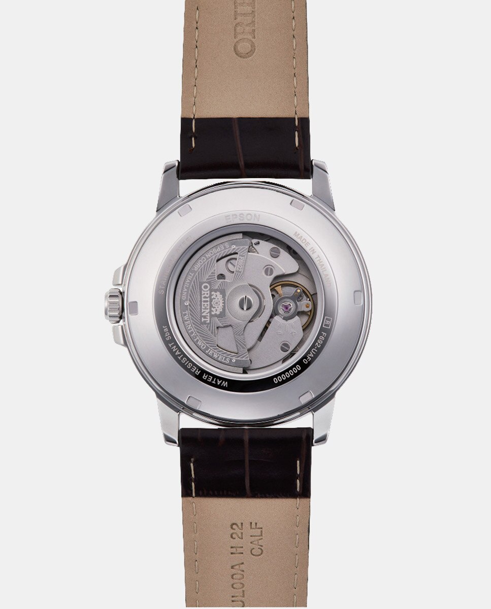 Imagen 3 de Reloj de hombre Orient Contemporary RA-AA0C06E39B Automático de piel - Marrón Marrón