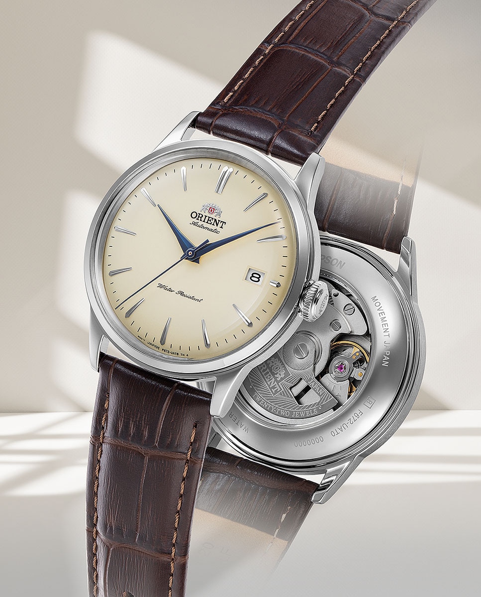 Imagen 4 de Reloj de hombre Orient Classic RA-AC0M04Y30B automático de piel - Marrón Marrón