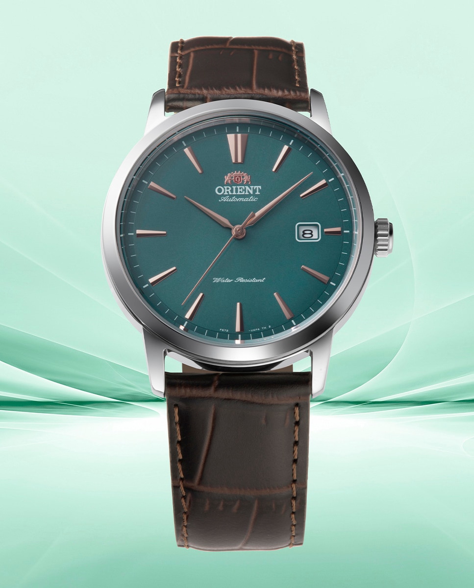 Reloj de hombre Contemporary RA-AC0F13E30B automático de piel - Orient - Verde Verde-4