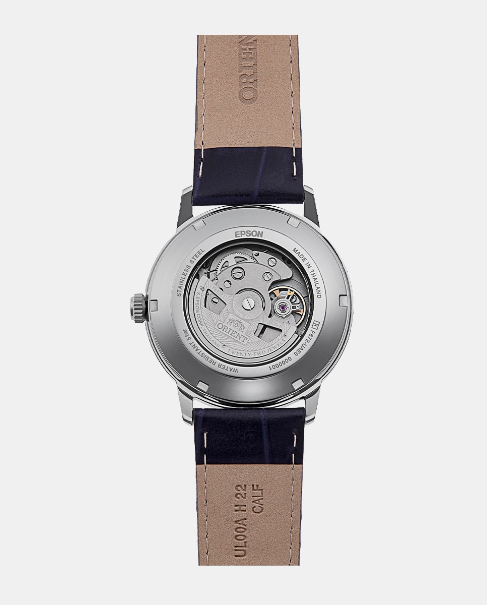 Reloj de hombre Contemporary RA-AC0F14L30B de automático de piel - Orient - Azul Azul-3