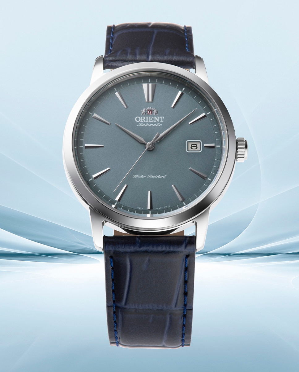 Reloj de hombre Contemporary RA-AC0F14L30B de automático de piel - Orient - Azul Azul-4