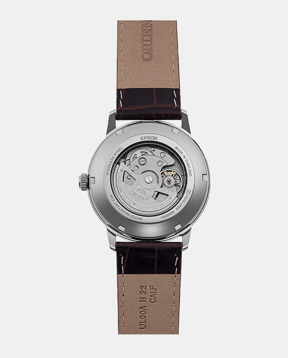 Reloj de hombre Contemporary RA-AC0F15R30B automático de piel - Orient - Granate Granate-3