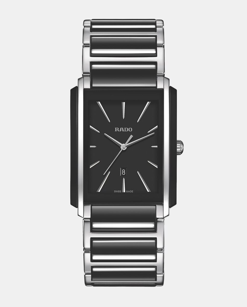 Imagen 0 de Reloj de hombre Integral R20206162 de acero y cerámica Negro / Acero Inox