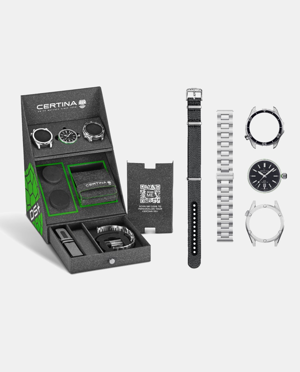 Imagen 0 de Reloj de hombre DS+ C0414071905100 automático de acero gris Negro