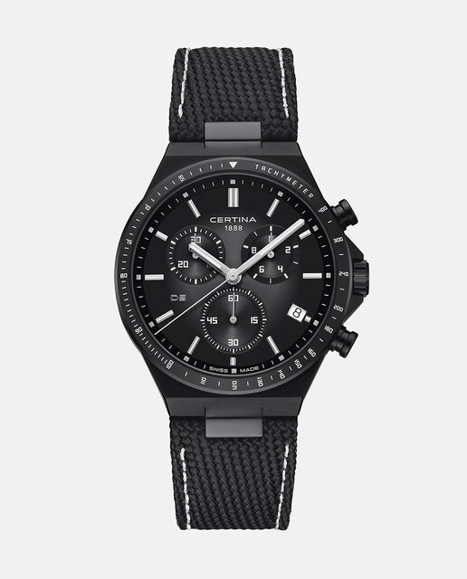 Reloj hombre DS7 Chrono C0434173808100 zafiro piel negra