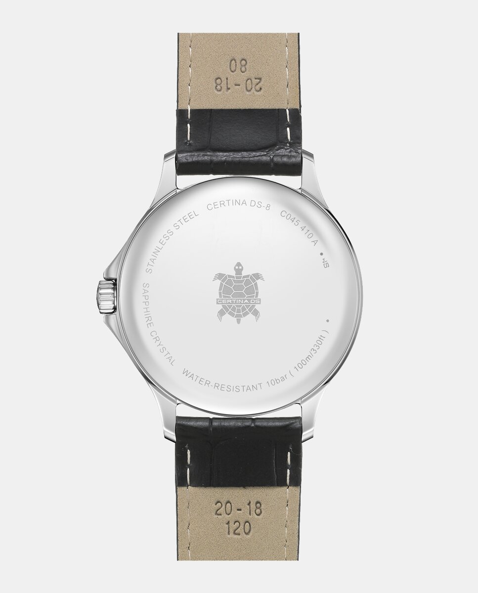 Reloj de hombre DS-8 C0454101603200 de piel marrón Plateado Certina Plateado-2