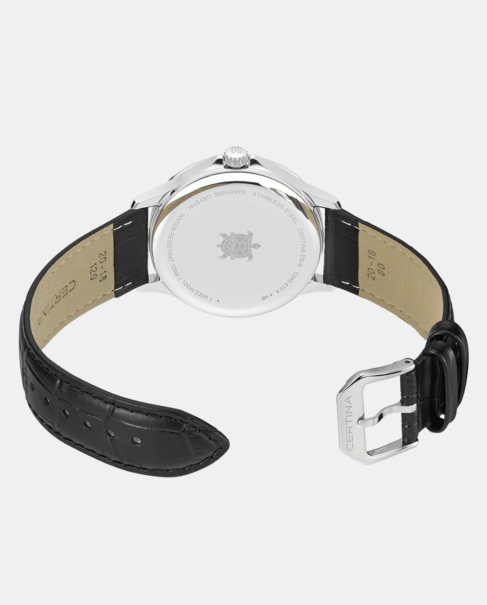 Reloj de hombre DS-8 C0454101603200 de piel marrón Plateado Certina Plateado-3