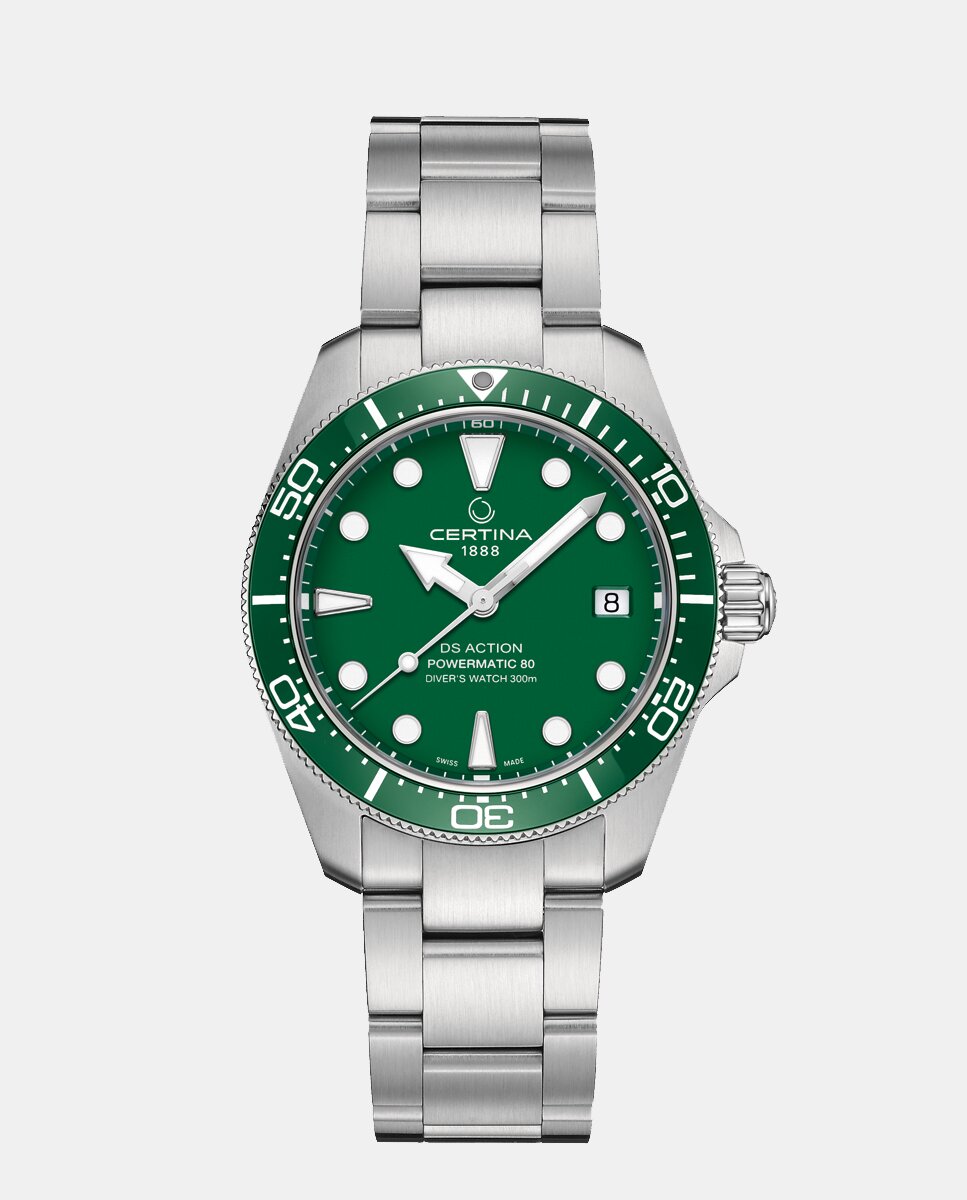 Reloj de hombre DS Action C0488071109100 automático verde Verde