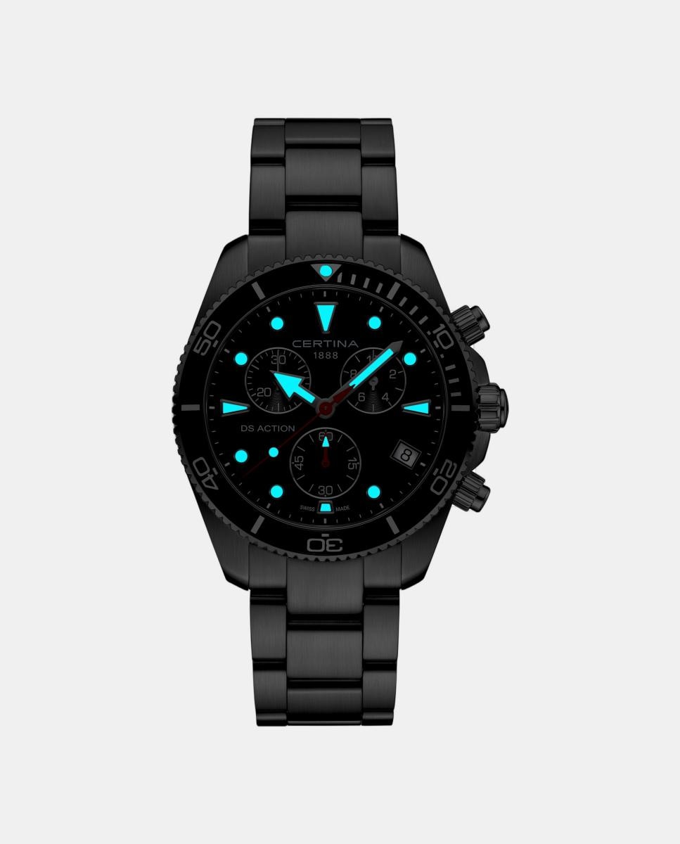 Reloj de hombre DS Action C0484171105100 cronógrafo de acero - Certina - Negro Negro-5
