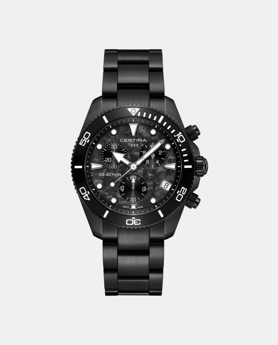 Imagen 0 de Reloj de hombre DS Action C0484173320100 cronógrafo de acero Negro