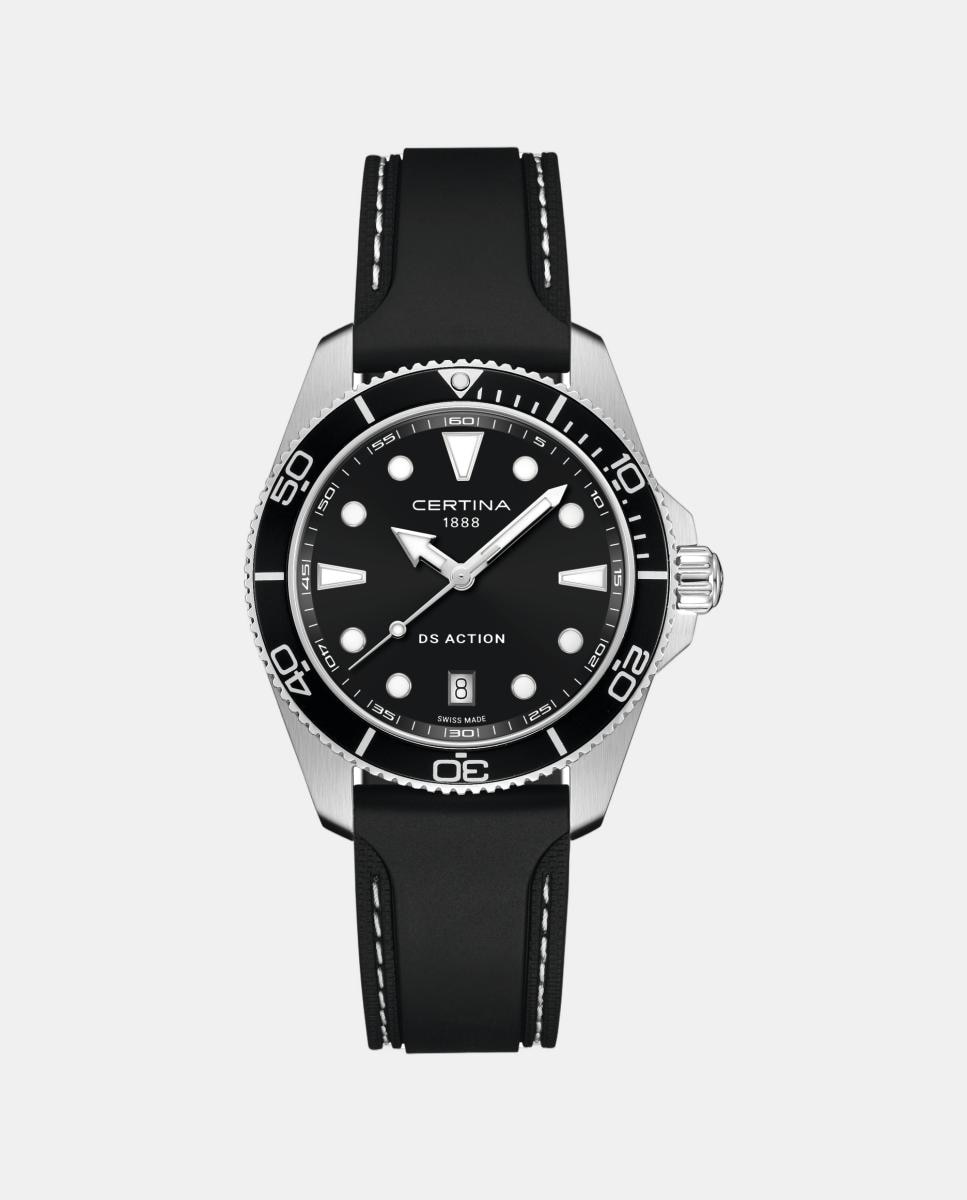 Reloj de hombre DS Action C0484101705100 de caucho negro Negro
