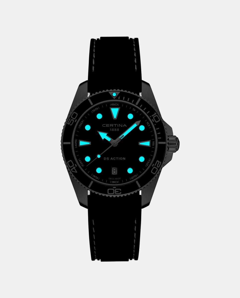 Reloj de hombre DS Action C0484101705100 de caucho - Certina - Negro Negro-5